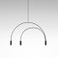 Volta Suspension Lamp - T-3536S-M - With Black Canopy