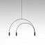 Volta Suspension Lamp - T-3536S-M - With Black Canopy