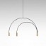 Volta Suspension Lamp - T-3536S-M - With Black Canopy