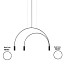 Volta Suspension Lamp - T-3536S-M - With Black Surface Canopy