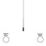 Volta Suspension Lamp T-3534R-M - With White Recessed Canopy