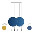 Revolta Suspension - L73S.2D-M - With Acoustic Panel & White Surface Canopy