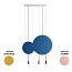 Revolta Suspension - L73S.1S1D-M - With Acoustic Panel & Black Surface Canopy