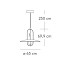 Setareh Medium Suspension Lamp - Glass Diffuser