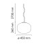 Glo-Ball Suspension 2 Suspension Lamp