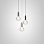 Crystal Bulb Chandelier 3 Piece - Frosted