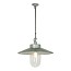 Well Glass Pendant With Visor - Clear Glass
