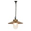 Well Glass Pendant With Visor - Frosted Glass