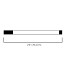 Wall Mounted Tube Large - Plain ( 2 Point)