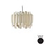 Maruja Suspension Lamp - Matt Black Canopy
