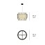 Maruja Suspension Lamp - Matt Black Canopy
