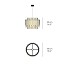Maruja Suspension Lamp - Matt Nickel Canopy