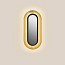 Lens Oval Wall Lamp - Matt Black