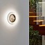Lens Circular Wall Lamp - Matt Black