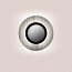 Lens Circular Wall Lamp - Matt Black