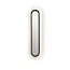 Lens Super Oval Wall Lamp - Matt Black