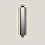 Lens Super Oval Wall Lamp - Matt Black