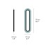 Lens Super Oval Wall Lamp - Matt Black