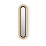 Lens Super Oval Wall Lamp - Matt Black