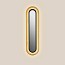 Lens Super Oval Wall Lamp - Matt Black