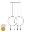 Revolta Suspension - L73S.2D-M - With Black Surface Canopy