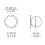 Alfi Wall Lamp - A-3740AR With Recessed Canopy