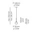 Alfi Suspension Lamp With Recessed Canopy - T-3744AR