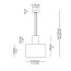 Cyls Suspension Lamp - T-3905P - With Surface Black Canopy