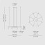 Laverd Suspension Lamp - T-3805 With Surface Black Canopy