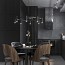 Laverd Suspension Lamp - T-3805 With Surface Black Canopy