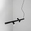 Morse Suspension Lamp - T-3915R With Recessed Black Canopy