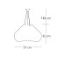Bolla Large Suspension Lamp
