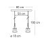 Flute Medium Suspension Lamp