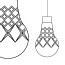 HANGING MARBLE BULB - Carving 4