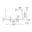 Morse Suspension Lamp - T-3915S With Surface Black Canopy