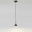 Cupolina Suspension - T-3934S With Surface Black Canopy