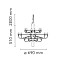 2097/18 Suspension Lamp - Frosted Bulb