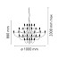 2097/50 Suspension Lamp - Frosted Bulb