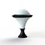 Dallas MODEL N°5 Bollard - Opal Diffuser
