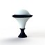 Dallas MODEL N°5 Bollard - Opal Diffuser