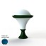 Dallas MODEL N°5 Bollard - Opal Diffuser
