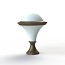 Dallas MODEL N°5 Bollard - Opal Diffuser