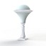 Dallas MODEL N°6 Bollard - Opal Diffuser