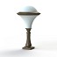 Dallas MODEL N°6 Bollard - Opal Diffuser
