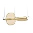 Omma 2 Leaves Suspension Lamp - Gold