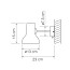 Type 75 Mini Metallic Wall Lamp With Plug & Cable