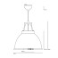 Titan Size 1 Pendant With Etched Glass