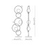ZOE Floor Lamp With Polished Black Nickel Metal Sphere