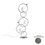 ZOE Floor Lamp With Polished Chrome Metal Sphere