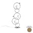 ZOE Floor Lamp With Polished Chrome Metal Sphere